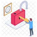 Unlock Key Key Access Privacy Protection Icon