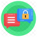 Secret Chat Private Chat Conversation Protection Icon