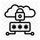 Private Cloud Cloud Infrastructure Secure Data Icon