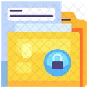 Private Document Lock Secure Icon