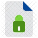 Private File Lock File Lock Document Icon