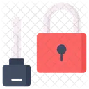 Private Key Padlock Icon