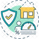 Mortgage Insurance House Icon
