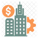 Private Sector Building Construction Icon