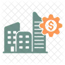 Private Sector Building Construction Icon