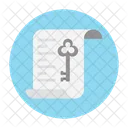 Document Key Sheet Icon