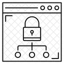 Privater Browser Sperren Sichern Symbol