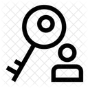 Schlussel Schloss Benutzer Symbol