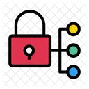 Privat Schloss Netzwerk Symbol