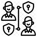 Privat Schutz Netzwerk Symbol