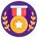 Star Badge Winning Medal Prize Icon