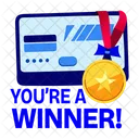 Prize Card Reward Incentive Icon