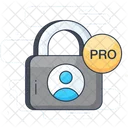 Pro Padlock Private Profile Private Padlock Icon
