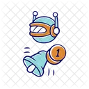 Proaktiv Bot Roboter Symbol