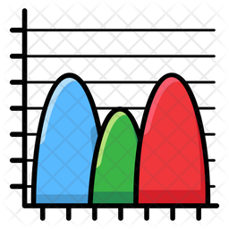 Probability Chart Icon - Download in Colored Outline Style