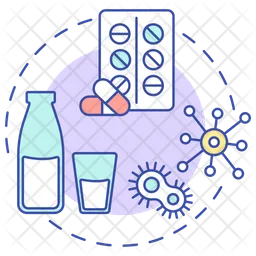 Probiotics for microbiome  Icon