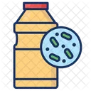 Probiotik Milk Bacteria Icon