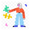 Problem Solving Puzzle Solving Jigsaw Puzzle Icon