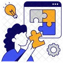 Problem Solving Jigsaw Puzzle Piece Icon