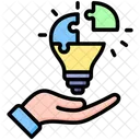 Problem Solving Smart Bulb Icon