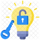 Problem Solving Key Bulb Icon