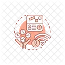 Conceptos De Pantallas De Aplicacion Nomada Digital Icon