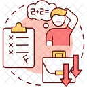 Problems at work and school  Icon