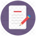 Methodology Process Writing Sheet Icon