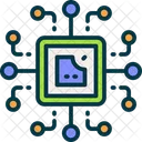 Procesador Cpu Futurista Icon