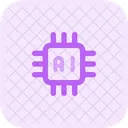 Procesador de inteligencia artificial  Icono