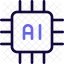 Procesador de inteligencia artificial  Icono