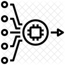 Procesador De Salida Procesador Filtro De Datos Icono