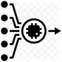 Procesador De Salida Procesador Filtro De Datos Icono