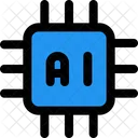 Procesador de inteligencia artificial  Icono