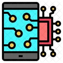 Movil Pantalla Robotica Ícone