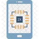 Procesador De Telefono Chip Dispositivo Icono
