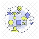 Proceso Metodologia Flujo De Trabajo Icono