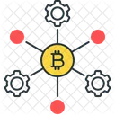 Proceso Bitcoin Nodo Bitcoin Nodo Icon