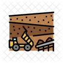 Extraccion Proceso Mineria Icono
