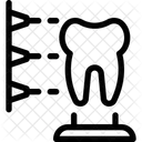 Proceso de impresión de dientes 3D  Icono