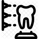 Proceso de impresión de dientes 3D  Icono