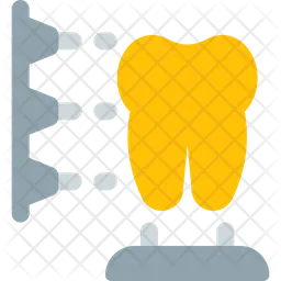 Proceso de impresión de dientes 3D  Icono