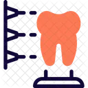 Proceso de impresión de dientes 3D  Icono