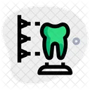 Proceso de impresión de dientes 3D  Icono