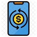 Dinero Intercambio Smartphone Icono