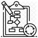 Proceso De Planificacion Flujo De Datos Algoritmo Icono