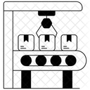 Proceso De Produccion Fabricacion Fabrica Icono