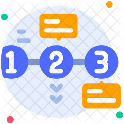 Process Icon - Download in Flat Style