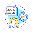 Process benchmarking  Icon