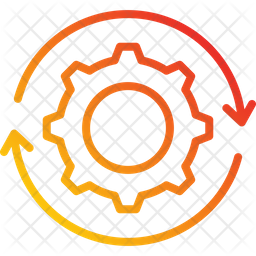 Process Cycle Icon - Download in Gradient Style